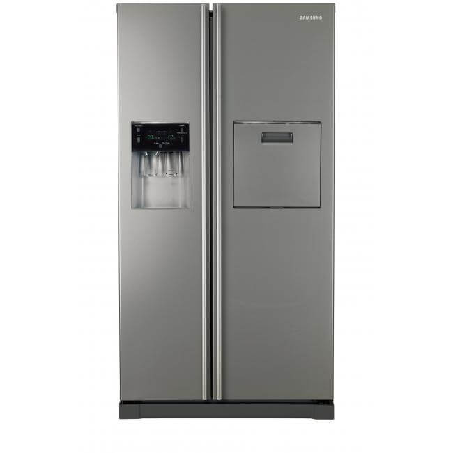 Samsung-323848641-hu_RSA1ZTMG1-XEO_001_Front_silver-zoom-1.jpg Samsung RSA1ZTVG1/XEO - Használt side by side hűtő(6 Hónap garancia) (GYNÉL) - Image 1
